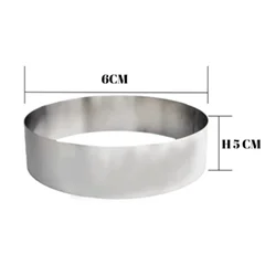 Beysa Pasta Çemberi Pandispanya Inox 6 Cm H5