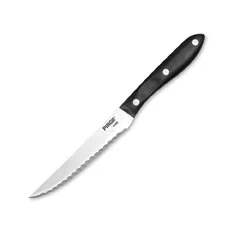 Pirge Biftek Bıçağı 12 cm, Plastik Sap, Siyah