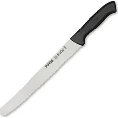 Pirge Ecco Pro Ekmek Bıçağı, Dişli, 22.5 cm, Siyah