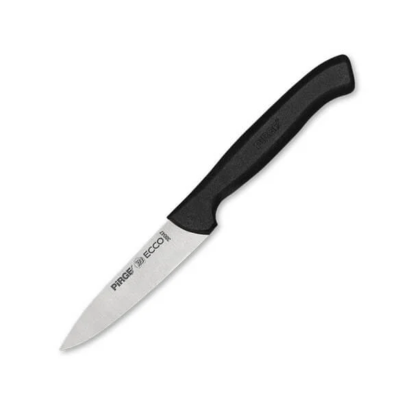 Pirge Ecco Sivri Sebze Bıçağı, 9 cm, Siyah