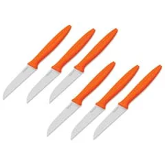 Pirge Pure Line Meyve Bıçağı Seti, 6 adet x 9 cm, Turuncu