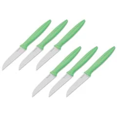 Pirge Pure Line Meyve Bıçağı Seti, 6 adet x 9 cm, Yeşil