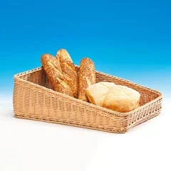 Zicco Plastik Ekmek Sepeti, Eğimli, 46x32x6-13 cm