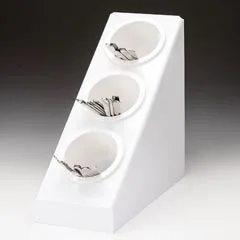 Zicco Polikarbon Çatal Kaşık Standı, 20,8x41,5x41 cm, Beyaz