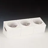Zicco Polikarbon Çatal Kaşık Standı, 3 Gözlü, 48x18x18 cm - Görsel 1
