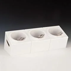 Zicco Polikarbon Çatal Kaşık Standı, 3 Gözlü, 48x18x18 cm