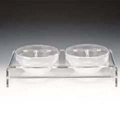 Zicco Polikarbon Kaseli Teşhir Standı, 2'li, Kapaklı, 23x56x29 cm