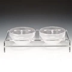 Zicco Polikarbon Kaseli Teşhir Standı, 2'li, Kapaklı, 23x56x29 cm