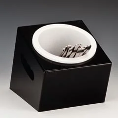 Zicco Polikarbon Kaşık Çatal Standı, Tekli, 16,5x18x15 cm, Beyaz