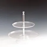 Zicco Polikarbon Pasta Meyve Teşhir Standı, 2 Katlı, 25x35x37 cm, Şeffaf - Görsel 1