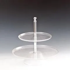 Zicco Polikarbon Pasta Meyve Teşhir Standı, 2 Katlı, 25x35x37 cm, Şeffaf