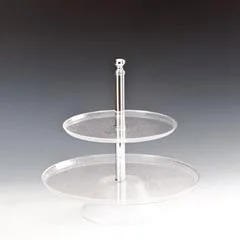 Zicco Polikarbon Pasta Meyve Teşhir Standı, 2 Katlı, 25x35x37 cm, Şeffaf
