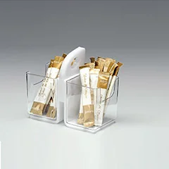 Zicco Polikarbon Poşet Şekerlik, 2'li, 13x7x11,5 cm, Şeffaf
