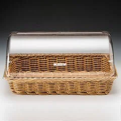 Zicco Polikarbon Roll Top Kapaklı Sepet, 55x35x10 cm