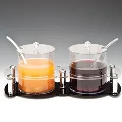 Zicco Polikarbon Sosluk Reçellik Standı, 2'li, 2,1 lt, 21x47x18 cm