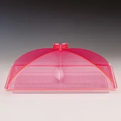Zicco Polikarbon Tepsili Muhafaza Kabı, Akrilik Kapaklı, 28x43 cm, Pembe
