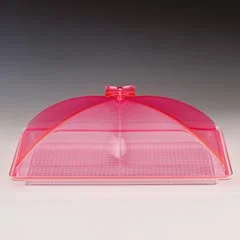 Zicco Polikarbon Tepsili Muhafaza Kabı, Akrilik Kapaklı, 28x43 cm, Pembe