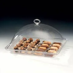 Zicco Polikarbon Tepsili Muhafaza Kabı, Akrilik Kapaklı, Gn 1/2, 28x34x17 cm (ZCP.707+ZCP.709)
