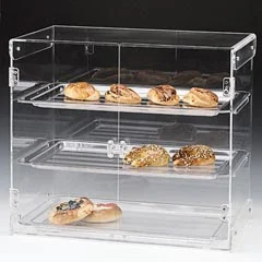Zicco Polikarbon Tepsili Teşhir Standı, 3 Katlı, 57x38x50 cm