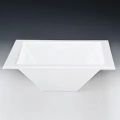 Zicco Polikarbon Teşhir Kasesi, 44,5x44,5x15,5 cm, Şeffaf