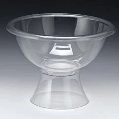Zicco Polikarbon Teşhir Kasesi, Ayaklı, 35 cm, Şeffaf