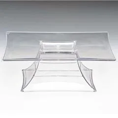 Zicco Polikarbon Teşhir Standı, Ayaklı, 30x30x10,5 cm, Şeffaf