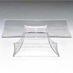 Zicco Polikarbon Teşhir Standı, Ayaklı, 30x30x10,5 cm, Şeffaf