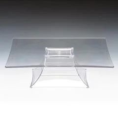 Zicco Polikarbon Teşhir Standı, Ayaklı, 35x35x10,5 cm, Şeffaf