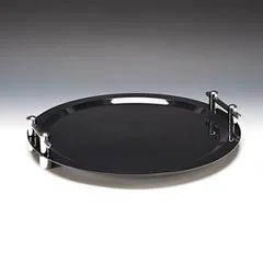Zicco Polikarbon Teşhir Tepsisi, Krom Kulplu, 50 cm