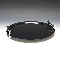 Zicco Polikarbon Teşhir Tepsisi, Krom Kulplu, 50 cm