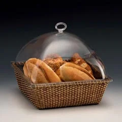 Zicco Rattan Sepetli Fanus, Polikarbon Kapaklı, 29x29x24 cm