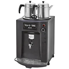 Remta DE11P Premium Jumbo Çay Makinesi, Elektrikli, 3 Demlikli, 23 Litre Kapasiteli , Siyah