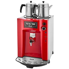 Remta DE11P Premium Jumbo Çay Makinesi, Elektrikli, 3 Demlikli, 23 lt, Kırmızı
