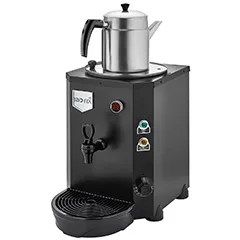 Remta DE14 Mini Jumbo Çay Makinesi, Elektrikli, Tek Demlikli, 9 Litre Kapasiteli , Siyah