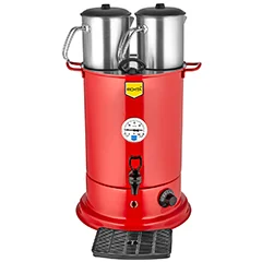 Remta EL11 Elite Çay Makinesi, Elektrikli, 2 Demlikli, 18 Litre Kapasiteli , Kırmızı