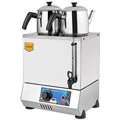 Remta EP02(A) Model Çay Ocağı, Elektrikli, Pleytsiz, 2 Demlikli, 14 Litre Kapasiteli