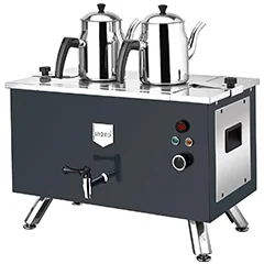 Remta EP02(L) Çift Cidarlı Çay Makinesi, Elektrikli, 2 Demlikli, 20 Litre Kapasiteli, Siyah