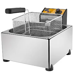 Remta R101 Elektrikli Fritöz, Kapaklı, 8 Litre Kapasiteli, 25x25x12 cm Sepet Ölçülü