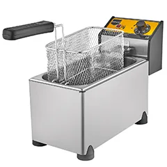 Remta R90 Elektrikli Fritöz, Kapaklı, 3 Litre Kapasiteli, 13x21x12 cm Sepet Ölçülü