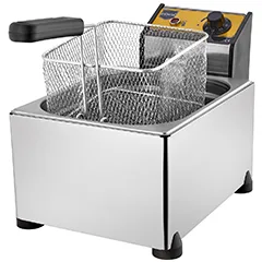 Remta R91 Elektrikli Fritöz, Kapaklı, 5 Litre Kapasiteli, 27x48x29 cm Sepet Ölçülü