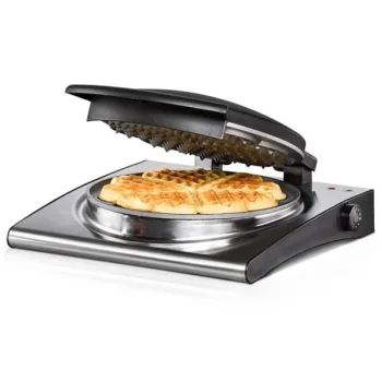 Rommelsbacher Tek Gözlü Waffle Makinesi, Yonca Desenli, 180 mm Waffle Çapı