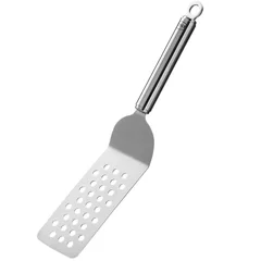 Rösle Açılı Spatula, Paslanmaz Çelik, Delikli, 32 cm