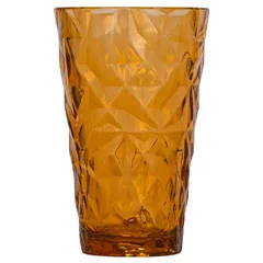 Rubikap EX.PT300 Exclusive Prizma Bardak, Polikarbon, 300  ml, Amber