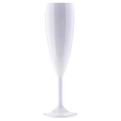 Rubikap GB.C18 Flüt Şampanya Bardağı, Polikarbon, 180 ml, Beyaz