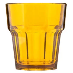 Rubikap PM.250 Premium Bardak, Polikarbon, 250 ml, Amber
