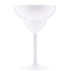 Rubikap PM.M30 Premium Margarita Bardağı, Polikarbon, 350 ml, Beyaz