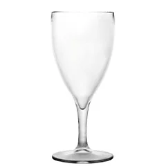 Rubikap PM.W23F Premium Kumlu Şarap Bardağı, Polikarbon, 230 ml