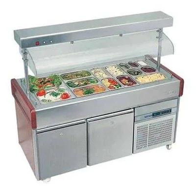 Öztiryakiler Saladbar, Asansörlü, Osba, Meşe, 150x70 cm