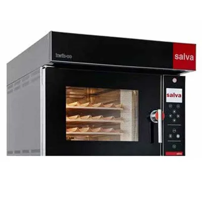 Salva Kwik Co Serisi K5+H Patiseri Fırını, 40x60 cm 5 Tepsi Kapasiteli, Standart Panel