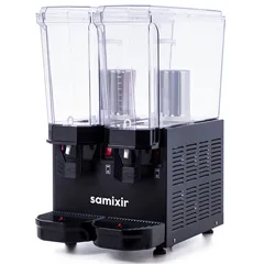 Samixir 40.SMB Klasik Twin Soğuk İçecek Dispenseri, 20+20 Lt, Karıştırıcılı ve Fıskiyeli, Siyah